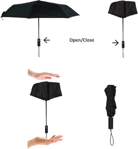 Start and Drive Folding Travel Umbrella – Compact, Lightweight, Windproof, Auto Open/Close, Easy to Carry, for Men and Women
